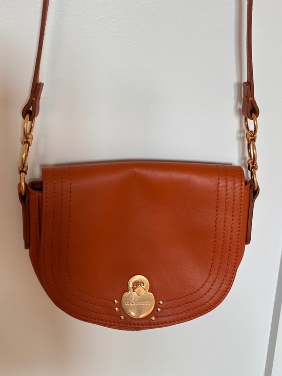 Longchamp Handbags - Longchamp orange leather Cavalcade crossbody